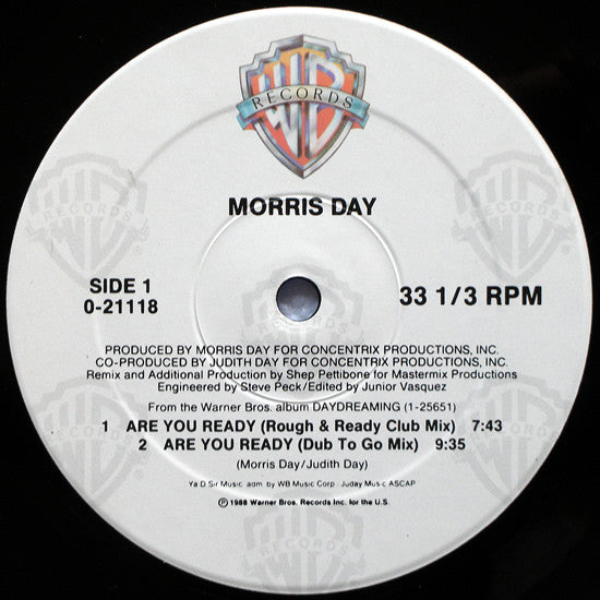 Morris Day : Are You Ready (12", Maxi)