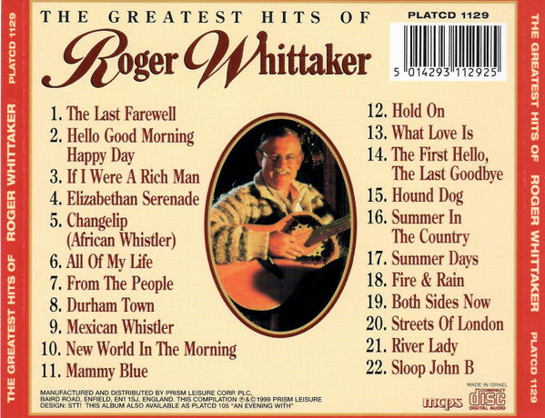 Roger Whittaker : The Greatest Hits Of Roger Whittaker (CD, Comp)