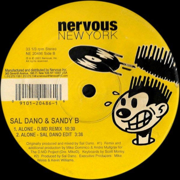 Sal Dano & Sandy B : Alone (12")