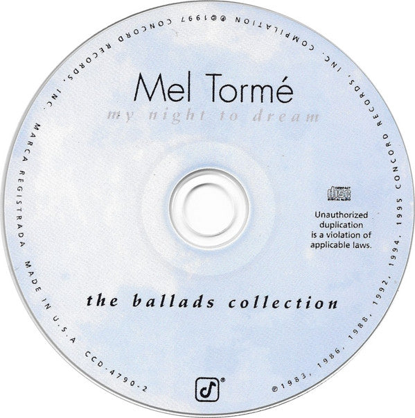 Mel Tormé : My Night To Dream  (CD, Comp)