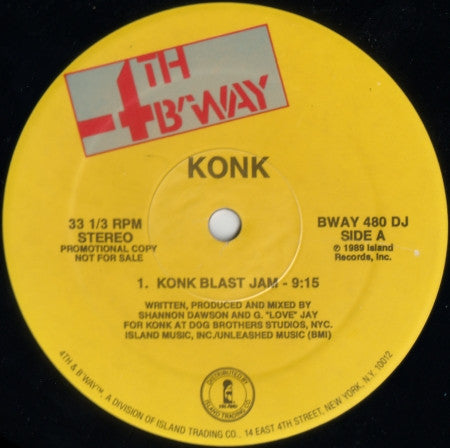 Konk : Blast (12", Promo)