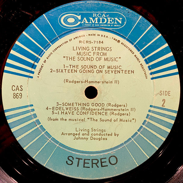 Living Strings : Music From "The Sound Of Music" (LP, Album)