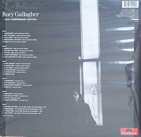 Rory Gallagher : Rory Gallagher (50th Anniversary Edition) (LP, Album, RE, 180 + 2xLP, Comp, 180 + Ltd)