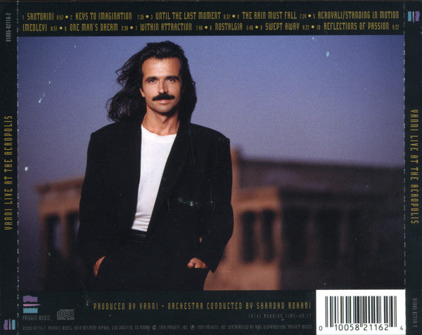 Yanni (2) With The Royal Philharmonic Concert Orchestra : Live At The Acropolis (CD, Album)