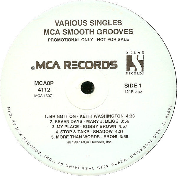 Various : Various Singles - MCA Smooth Grooves (12", Comp, Promo)