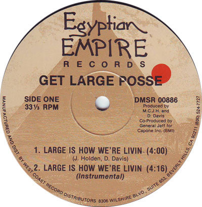 Get Large Posse : Large Is How We're Livin (12")