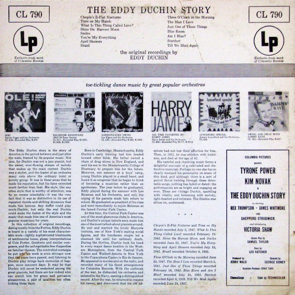 Eddy Duchin : The Eddy Duchin Story - Original Eddy Duchin Recordings (LP, Album, Mono)