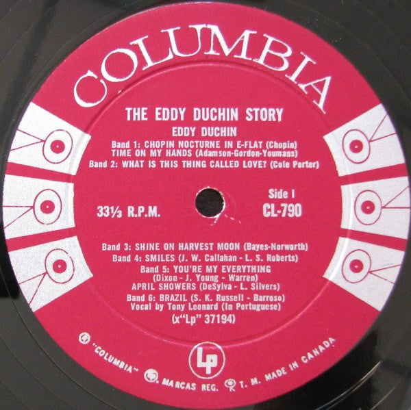 Eddy Duchin : The Eddy Duchin Story - Original Eddy Duchin Recordings (LP, Album, Mono)