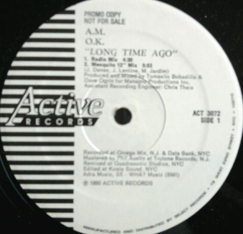 A.M. O.K. : Long Time Ago (12", Promo)