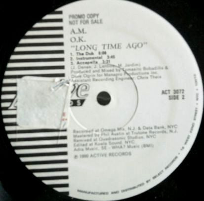 A.M. O.K. : Long Time Ago (12", Promo)