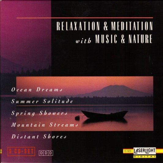 David Miles Huber : Relaxation & Meditation With Music & Nature (5xCD, Comp)