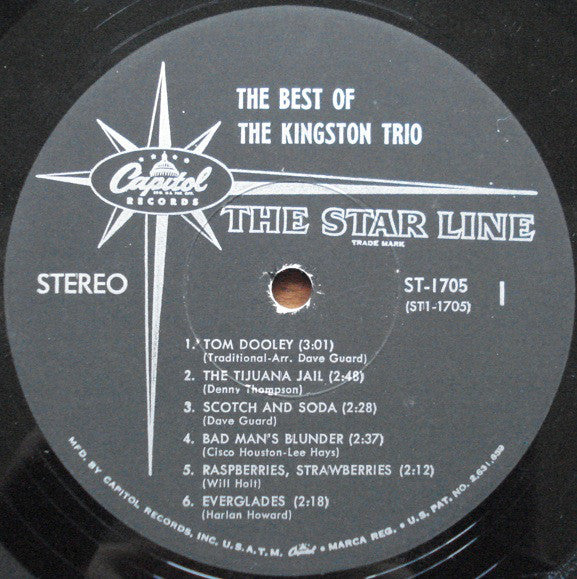 Kingston Trio : The Best Of The Kingston Trio (LP, Comp, Scr)