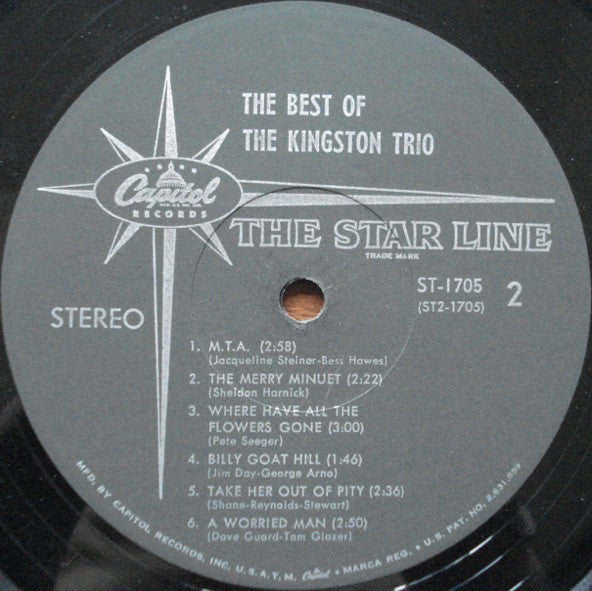 Kingston Trio : The Best Of The Kingston Trio (LP, Comp, Scr)