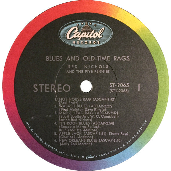 Red Nichols And His Five Pennies : Blues And Old-Time Rags (LP)