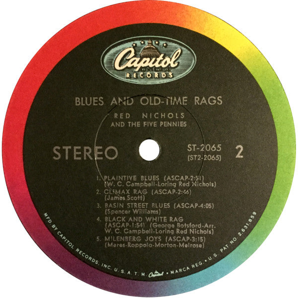 Red Nichols And His Five Pennies : Blues And Old-Time Rags (LP)