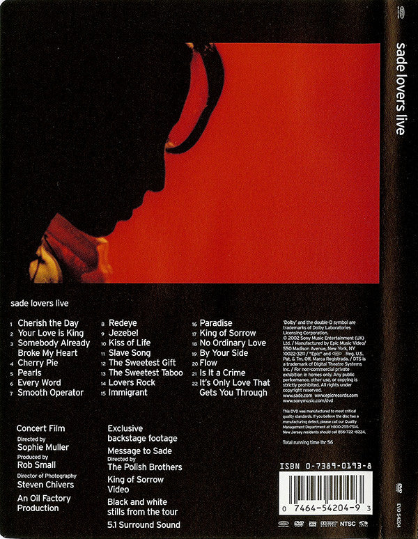 Sade : Lovers Live (DVD-V, Multichannel, NTSC)
