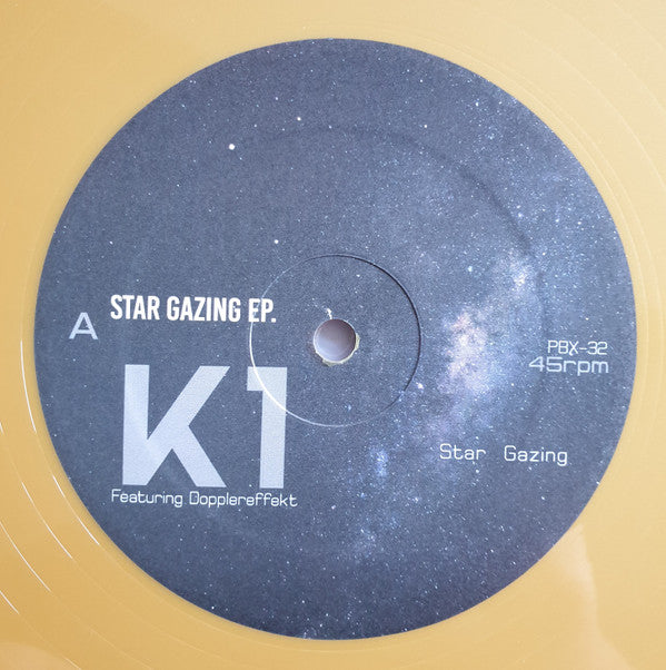 DJ K-1 Featuring Dopplereffekt : Star Gazing EP. (12", EP, Ltd, RP, Gol)