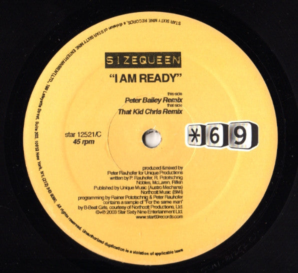 Size Queen : I Am Ready (2x12")