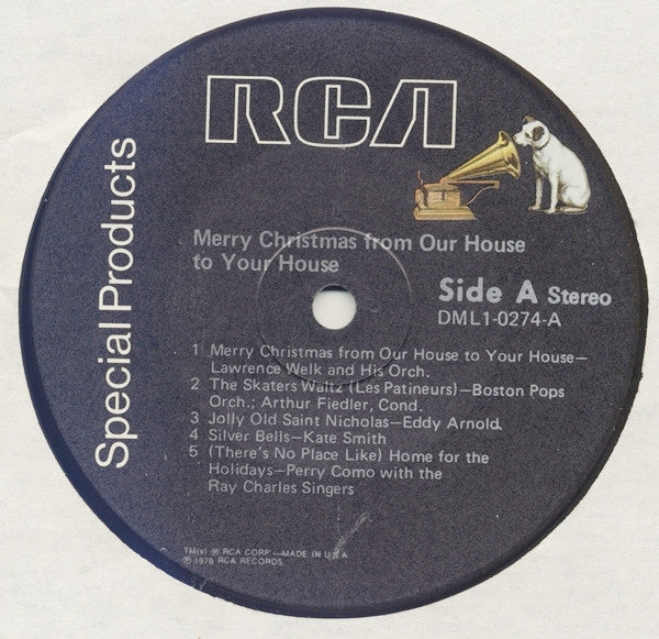 Various : Merry Christmas From Our House To Your House (LP, Comp)