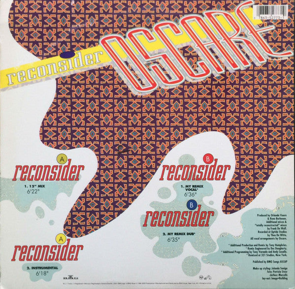 Oscare : Reconsider (12", Promo)