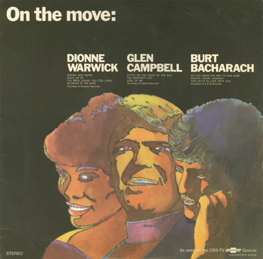 Dionne Warwick, Glen Campbell, Burt Bacharach : On The Move (LP, Comp, Jac)