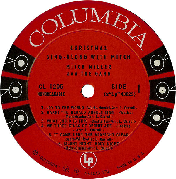 Mitch Miller And The Gang : Christmas Sing-Along With Mitch (LP, Album, Mono, Gat)