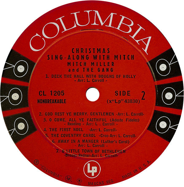 Mitch Miller And The Gang : Christmas Sing-Along With Mitch (LP, Album, Mono, Gat)