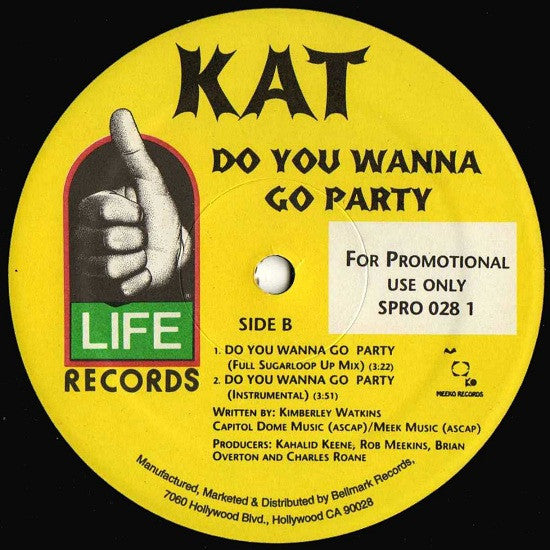 Kat (11) : Do You Wanna Go Party (12", Promo)