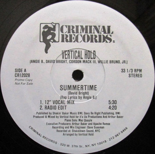 Vertical Hold : Summertime (12", Promo)