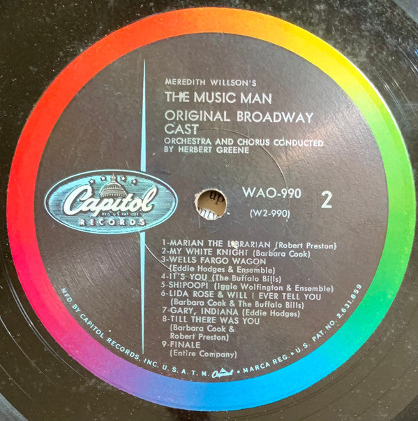 Meredith Willson : The Music Man - Original Broadway Cast (LP, Album, Mono, RE, Gat)
