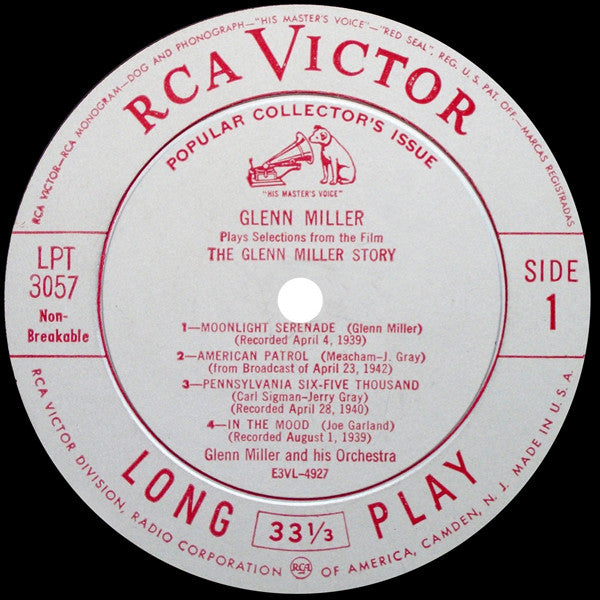 Glenn Miller : Glenn Miller Plays Selections From The Film "The Glenn Miller Story" (10", Comp)
