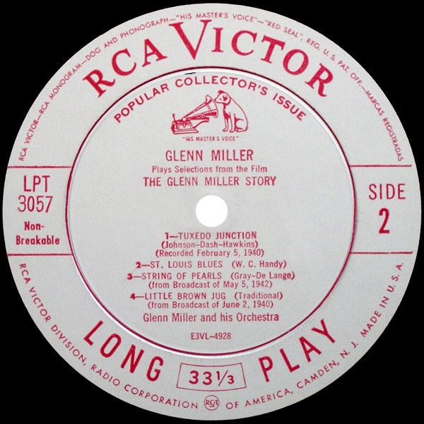 Glenn Miller : Glenn Miller Plays Selections From The Film "The Glenn Miller Story" (10", Comp)