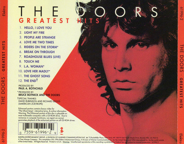 The Doors : Greatest Hits (CD, Comp, Enh, RM)