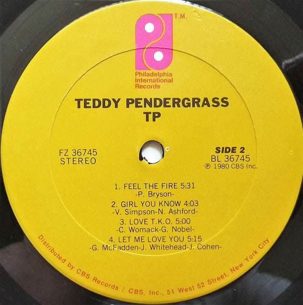 Teddy Pendergrass : TP (LP, Album, Ter)