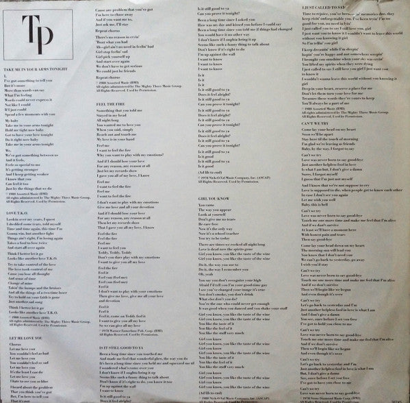 Teddy Pendergrass : TP (LP, Album, Ter)