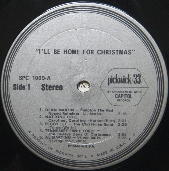Various : I'll Be Home For Christmas (LP, Comp)