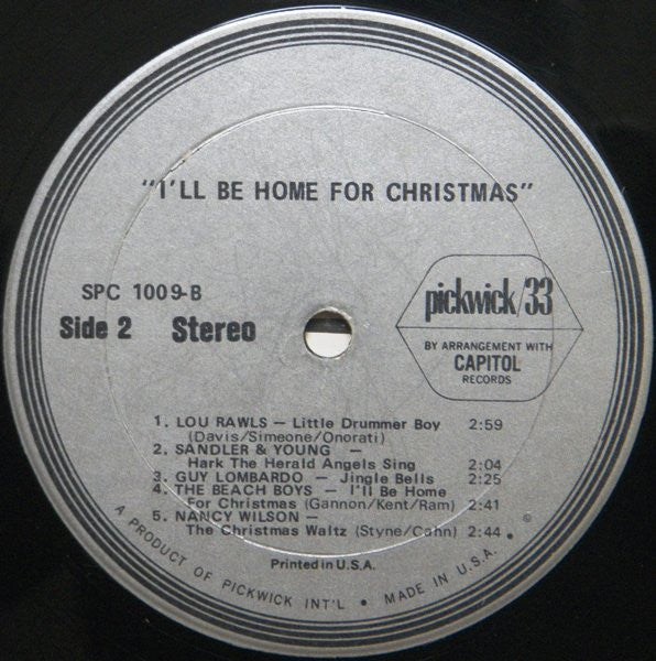 Various : I'll Be Home For Christmas (LP, Comp)
