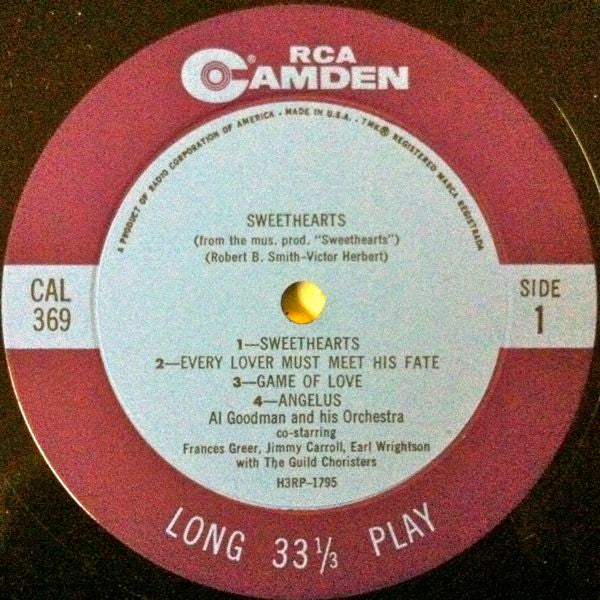 Al Goodman And His Orchestra : Sweethearts (LP)