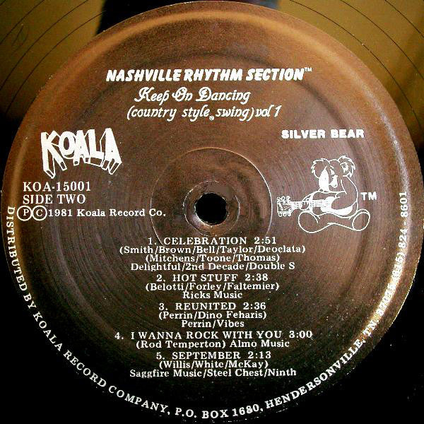 Nashville Rhythm Section : Keep On Dancing (Country Style Swing) Vol 1 (LP, Album)