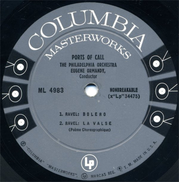 The Philadelphia Orchestra, Eugene Ormandy : Ports Of Call (LP, Album, Mono)