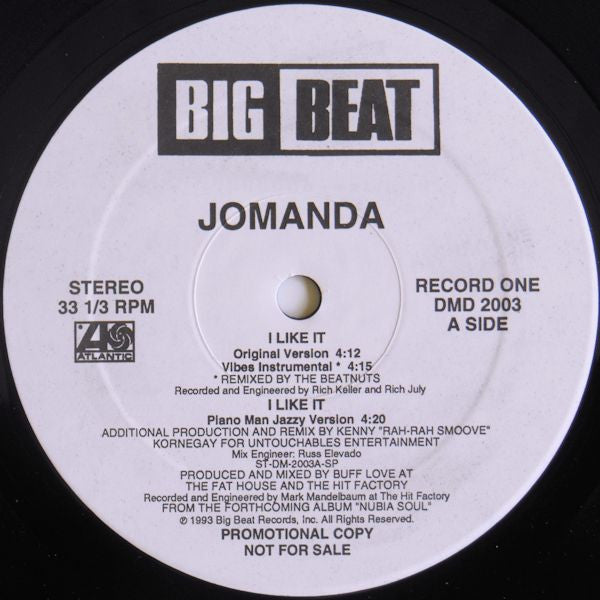 Jomanda : I Like It (2x12", Promo, Gat)