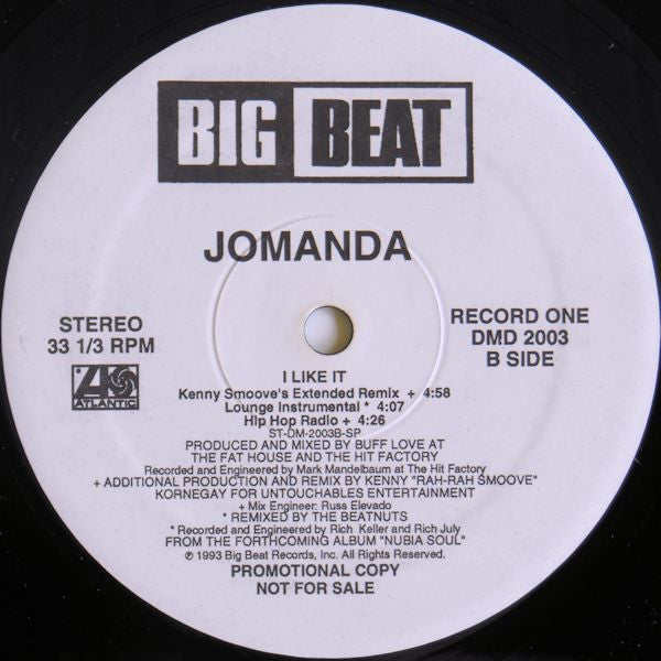 Jomanda : I Like It (2x12", Promo, Gat)