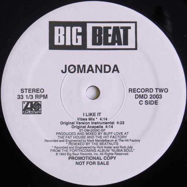Jomanda : I Like It (2x12", Promo, Gat)