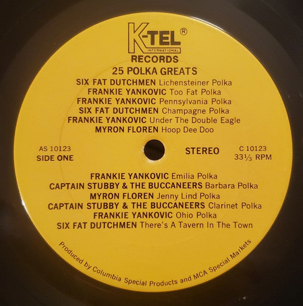 Various : 25 Polka Greats Vol. 1 (LP, Comp)