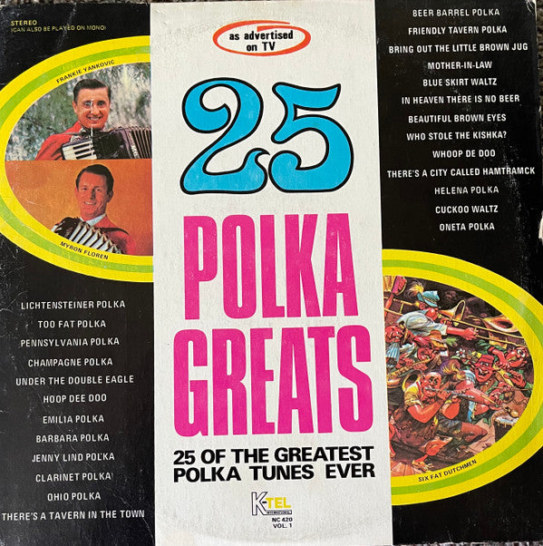 Various : 25 Polka Greats Vol. 1 (LP, Comp)