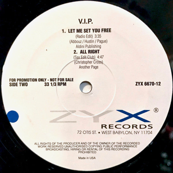 V.I.P. : All Right (12", Promo)