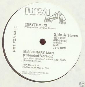 Eurythmics : Missionary Man (12", Promo)