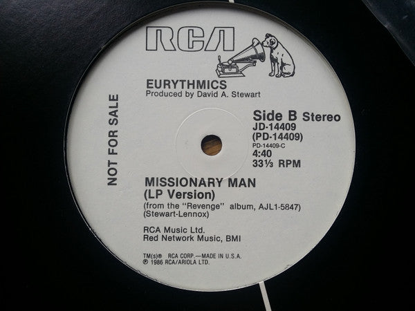 Eurythmics : Missionary Man (12", Promo)