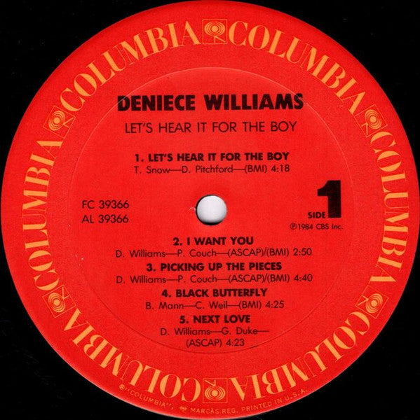 Deniece Williams : Let's Hear It For The Boy (LP, Album)