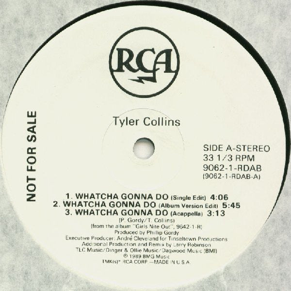 Tyler Collins : Whatcha Gonna Do (12", Promo)